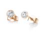 Preview: Breuning Solitaire Ohrstecker Brillant Weissgold 01837080