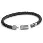 Preview: TeNo Armband DyKoN geflochtenes Leder Edelstahl Verschluss 307548