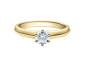 Preview: Rubin Verlobungsring Solitaire Weissgold 0,08 ct.18003