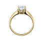 Preview: Rubin Verlobungsring Solitaire Rotgold 0,08 ct. 18009