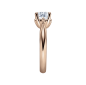 Preview: Rubin Verlobungsring Solitaire Rotgold 0,08 ct. 18009