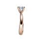 Preview: Rubin Verlobungsring Solitaire Rotgold 0,08 ct. 18011