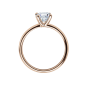 Preview: Rubin Verlobungsring Solitaire Rotgold 0,08 ct. 18011