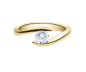 Preview: Rubin Verlobungsring Solitaire Rotgold 0,08 ct. 18015