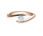 Preview: Rubin Verlobungsring Solitaire Rotgold 0,08 ct. 18015