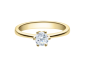 Preview: Rubin Verlobungsring Solitaire Gelbgold 0,08 ct.18016