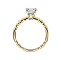 Preview: Rubin Verlobungsring Solitaire Weissgold 0,08 ct.18018