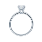 Preview: Rubin Verlobungsring Solitaire Weissgold 0,08 ct.18018