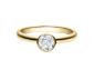 Preview: Rubin Verlobungsring Solitaire Gelbgold 0,08 ct.18019