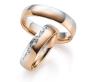 Preview: August Gerstner Trauringe Weissgold-Rosegold 4/28864/5.5 + 28864/5.5