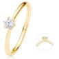 Preview: BEDRA SOLITAIRE DIAMANT RING GELBGOLD RB00146.2