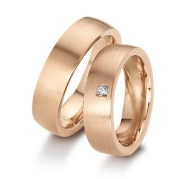 August Gerstner Trauringe Rosegold 4/27880/6 + 27880/6