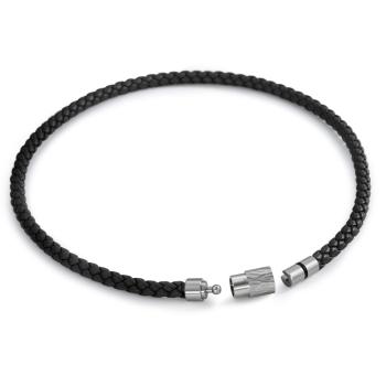 TeNo DYKON Leder Collier schwarz 016.1100.D87.XX