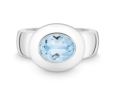 Quinn Ring 925Ag Blautop. b. 021002658