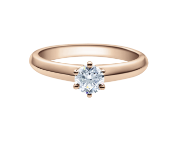 Rubin Verlobungsring Solitaire Weissgold 0,08 ct.18003