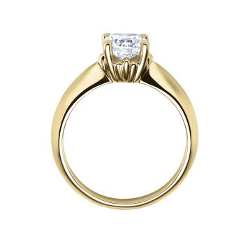 Rubin Verlobungsring Solitaire Rotgold 0,08 ct. 18009