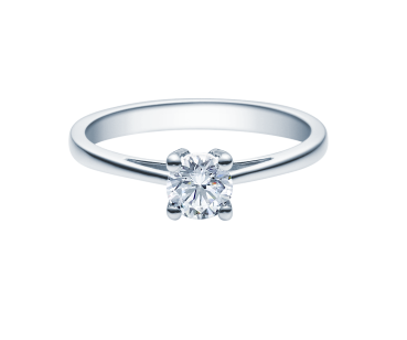 Rubin Verlobungsring Solitaire Weissgold 0,08 ct.18010