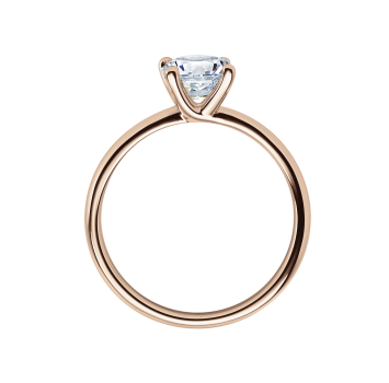 Rubin Verlobungsring Solitaire Rotgold 0,08 ct. 18011