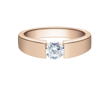 Rubin Verlobungsring Solitaire Weissgold 0,08 ct.18012