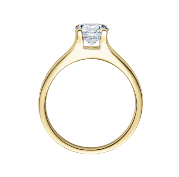 Rubin Verlobungsring Solitaire Weissgold 0,08 ct.18020