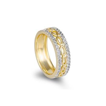 Saint Maurice Ring Brillant Weiss-Gelbgold 41059590