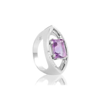 Breuning Brillant Weissgold Amethyst Ring 41051810