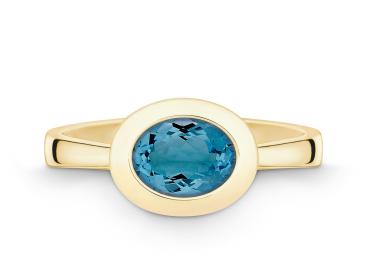 Quinn Ring 585Weissgold Blautop. b. London blue 6214006582