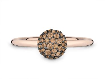 Quinn Ring 750 Rosegold Cognac Brillanten 8211056103