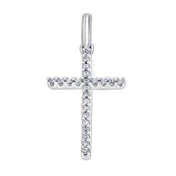 Bedra Anhänger Kreuz Diamant 585 Weissgold AHB00211.5