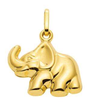 Anhänger Elefant 333 Gelbgold AN35319