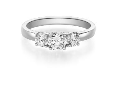 Rubin Solitaire Weissgold Ring 0,80 ct RU-1586-7