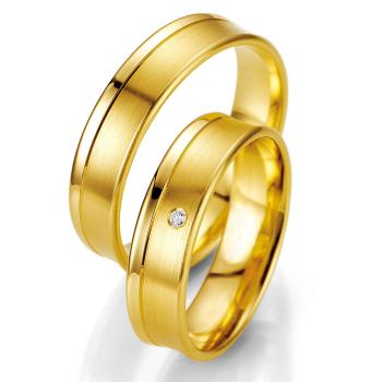 Breuning Trauringe Gelbgold DR 070270 + HR 070280