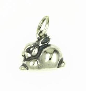 Victory Vogelmann Hase massiv 925 Silber oxidiert 848.05828