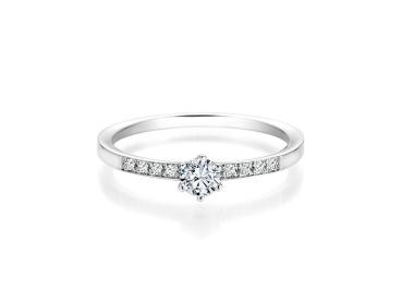 COLLECTION RUESCH SOLITAIRE RING WEISSGOLD 60/46250