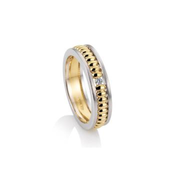 Saint Maurice Ring Brillant Weiss-Gelbgold 41056930