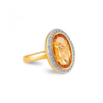 Breuning Brillant Weissgold Edeltopas Ring 41097340