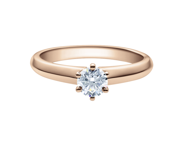 Rubin Verlobungsring Solitaire Weissgold 0,08 ct.18003