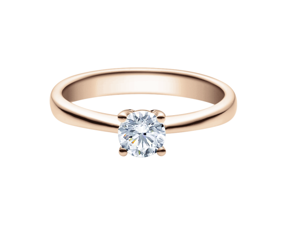 Rubin Verlobungsring Solitaire Weissgold 0,08 ct.18008