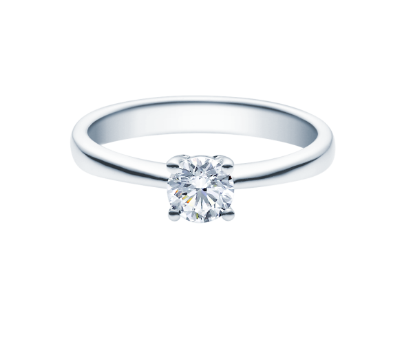 Rubin Verlobungsring Solitaire Weissgold 0,08 ct.18008