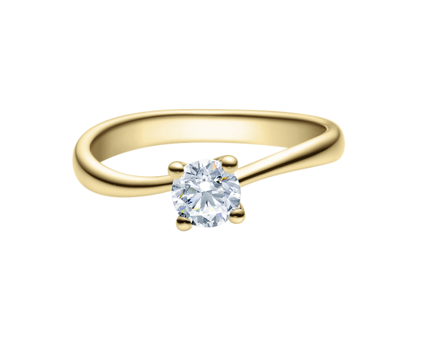 Rubin Verlobungsring Solitaire Rotgold 0,08 ct. 18011