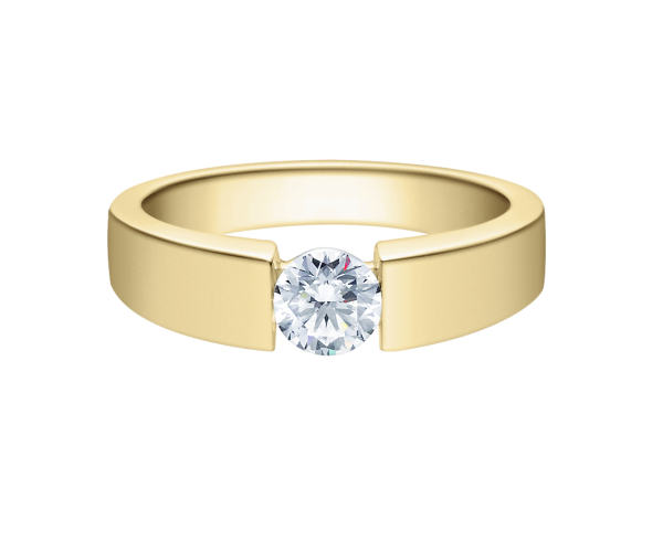 Rubin Verlobungsring Solitaire Weissgold 0,08 ct.18012