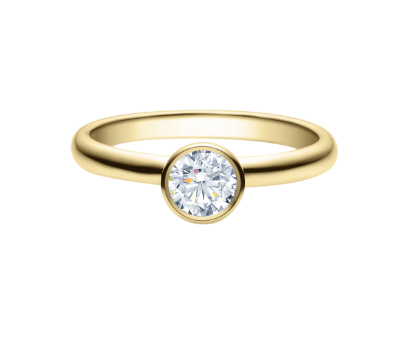 Rubin Verlobungsring Solitaire Gelbgold 0,08 ct.18019