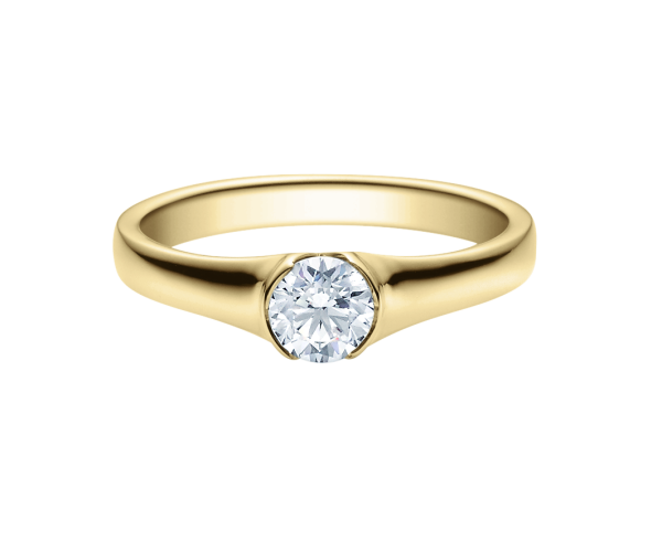 Rubin Verlobungsring Solitaire Weissgold 0,08 ct.18022