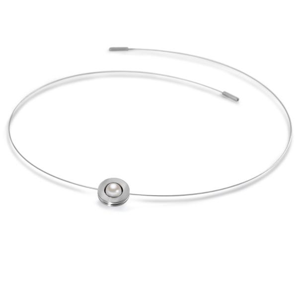 TeNo Colliers Anhänger Orbit Edelstahl Süßwasserperle 304640