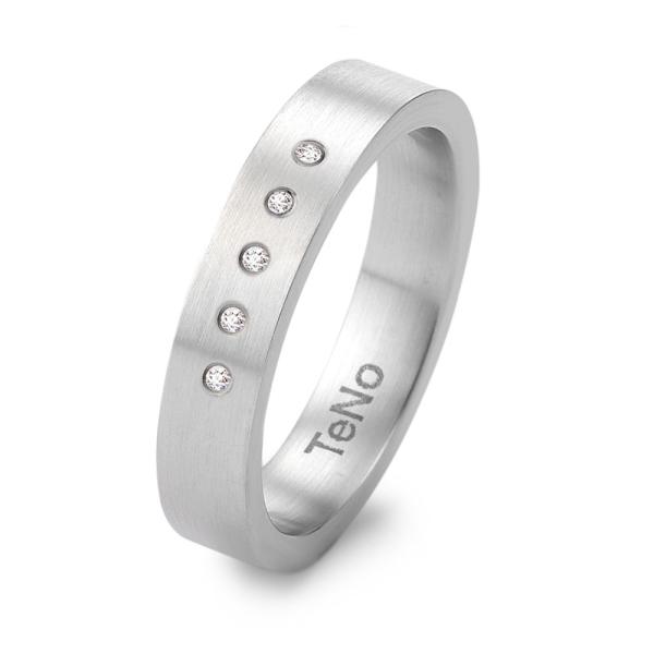 TeNo Ring Partnerring Edelstahl AdiT Brillant 069.18S02