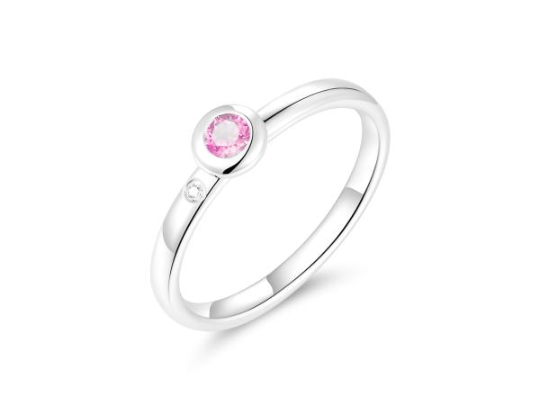 Quinn Ring 750 Weissgold Saphir pink 421446673