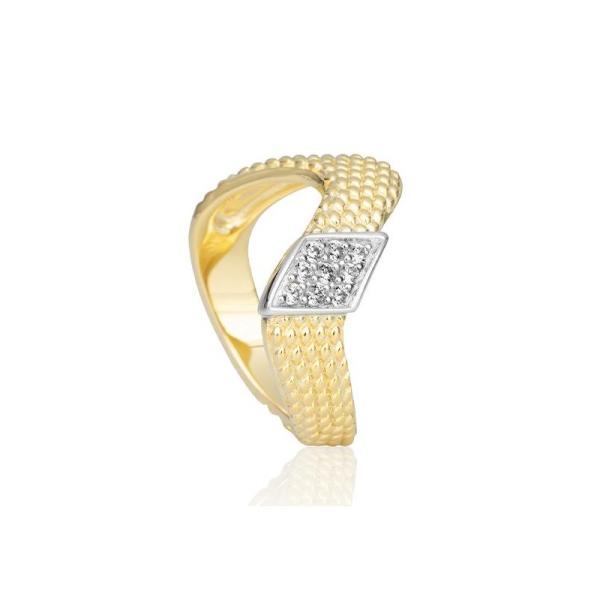 Saint Maurice Ring Brillant Weiss-Gelbgold 41059160