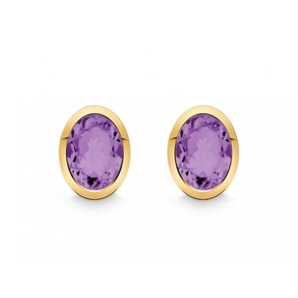 Quinn Ohrstecker Amethyst 585 Gelbgold 536819933