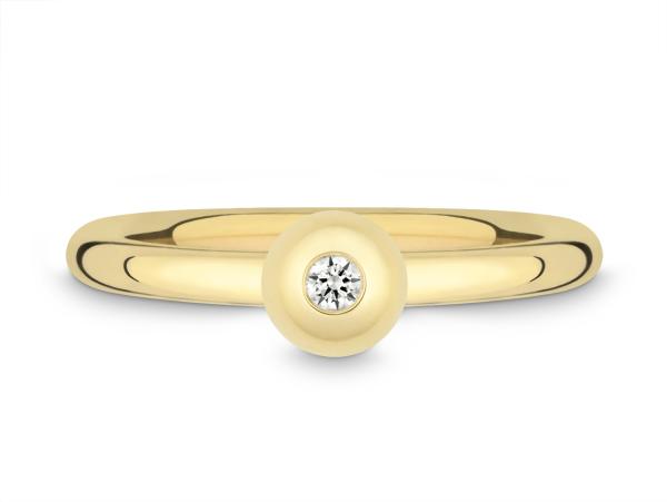 Quinn Ring 750 Gelbgold Brillant 7210076