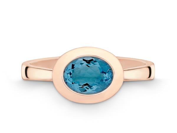 Quinn Ring 585Weissgold Blautop. b. London blue 6214006582